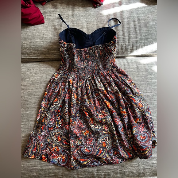 Paisley Smocked Bustier Mini-Dress - Picture 6 of 6